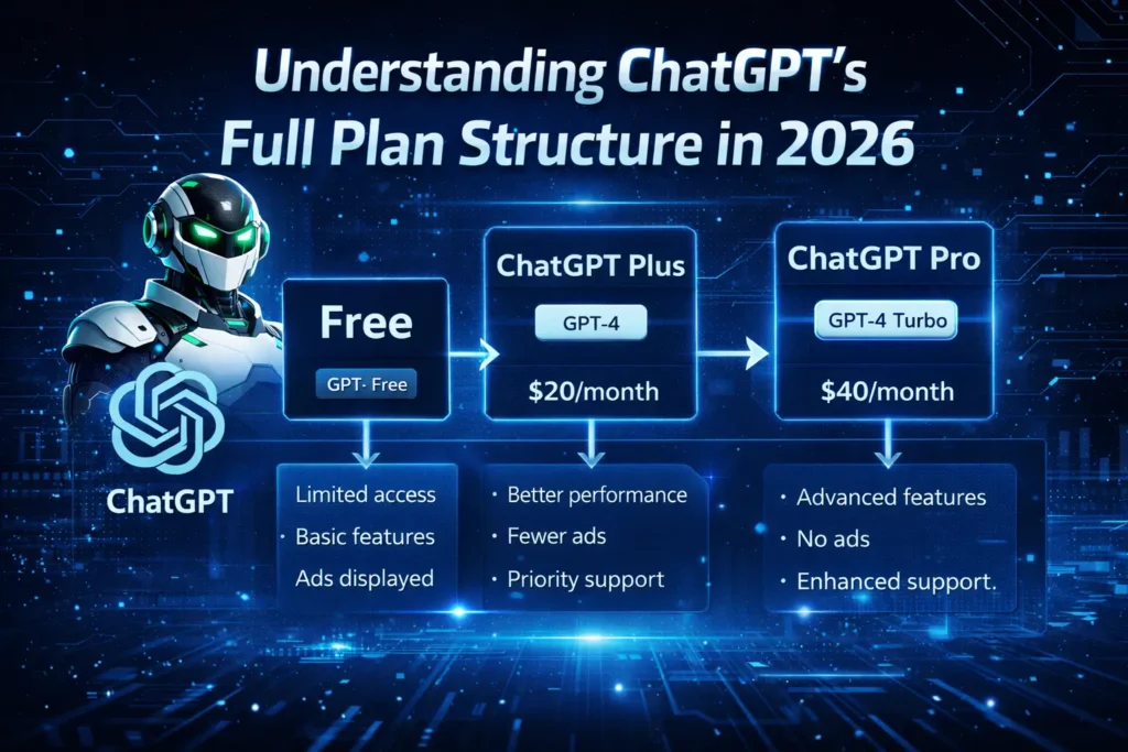 Understanding ChatGPT's Full Plan Structure in 2026

